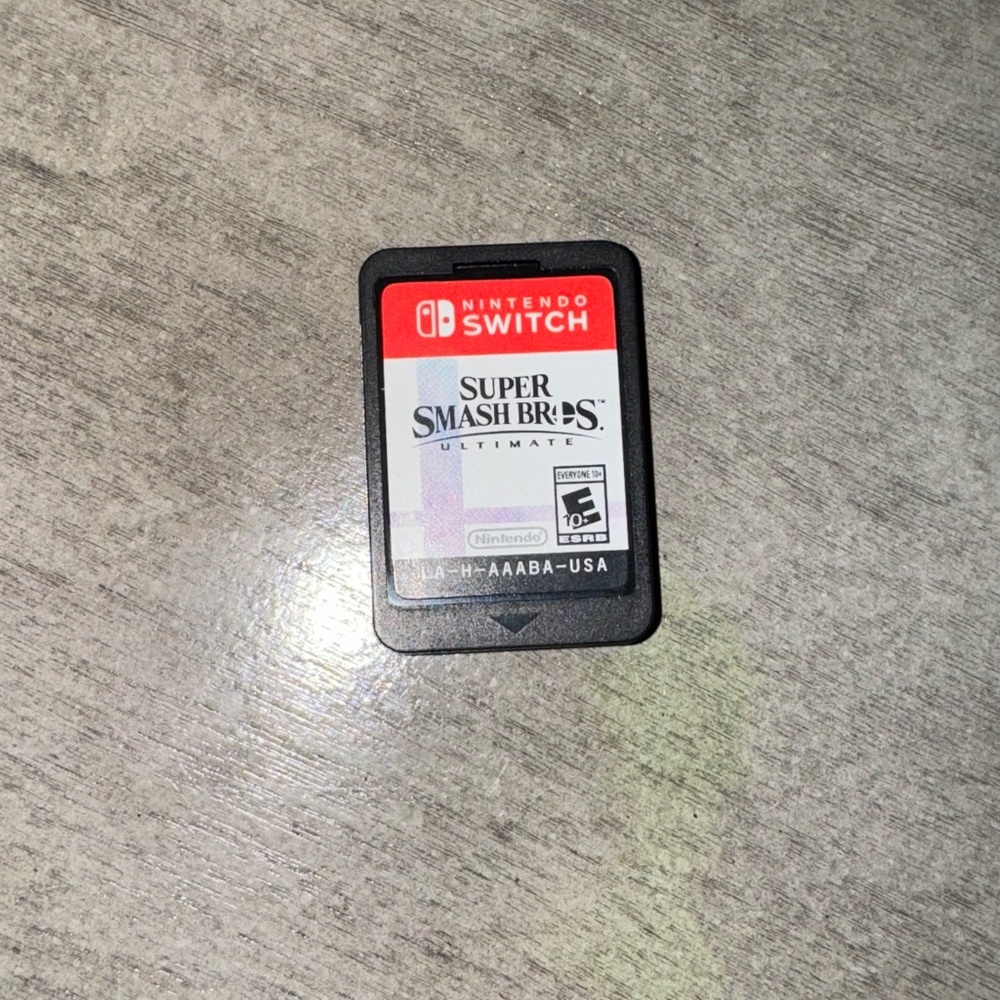 Nintendo Switch Super Smash Bros. Ultimate Game Card - Red and Black